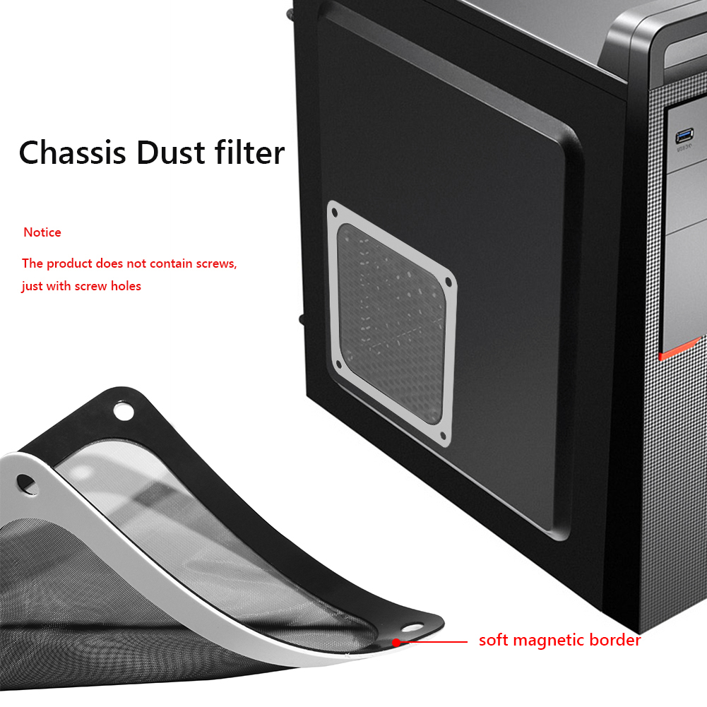 Pc Power Supply - 8cm/12cm Dust Filter Mesh Soft Magnetic
