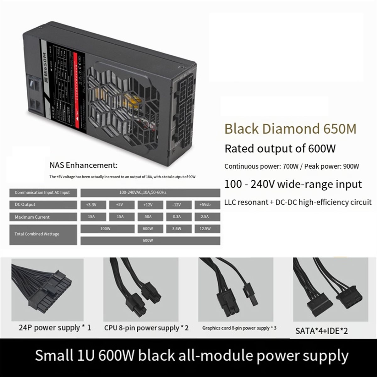 [VALUE PACK]Flex 600W Modular  - Flex Atx Power Supply 600W 1U recension och pris