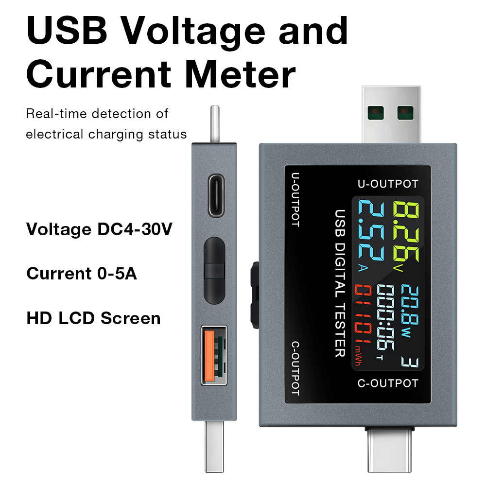 USB Type-C Charging Tester DC  - Power Supply Tester recension och pris