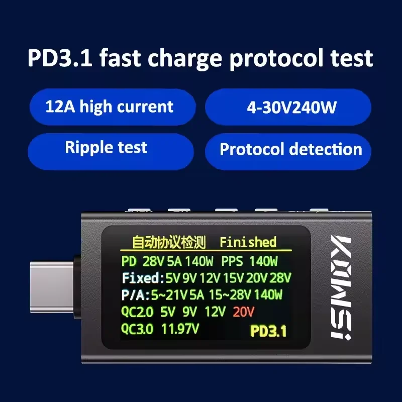 KWS-X1 Type-C Current and Volt - Power Supply Tester recension och pris