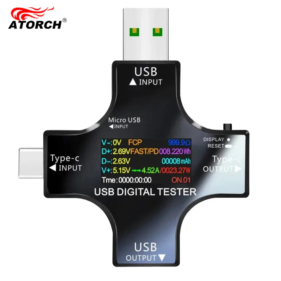USB Tester DC Type-C PD Digita - Power Supply Tester recension och pris