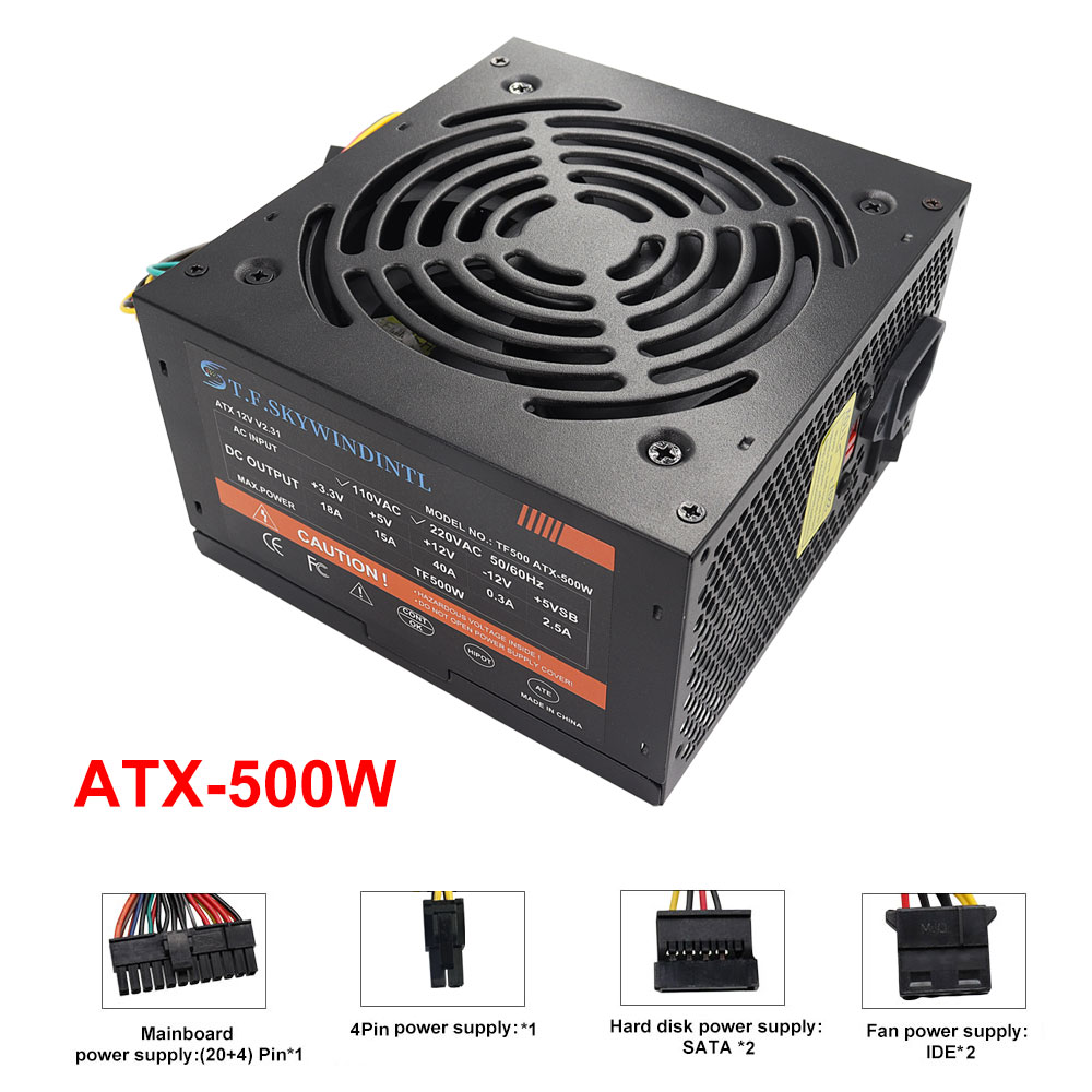 Cheap 500W Black ATX Desktop G - Power Supply 750W recension och pris