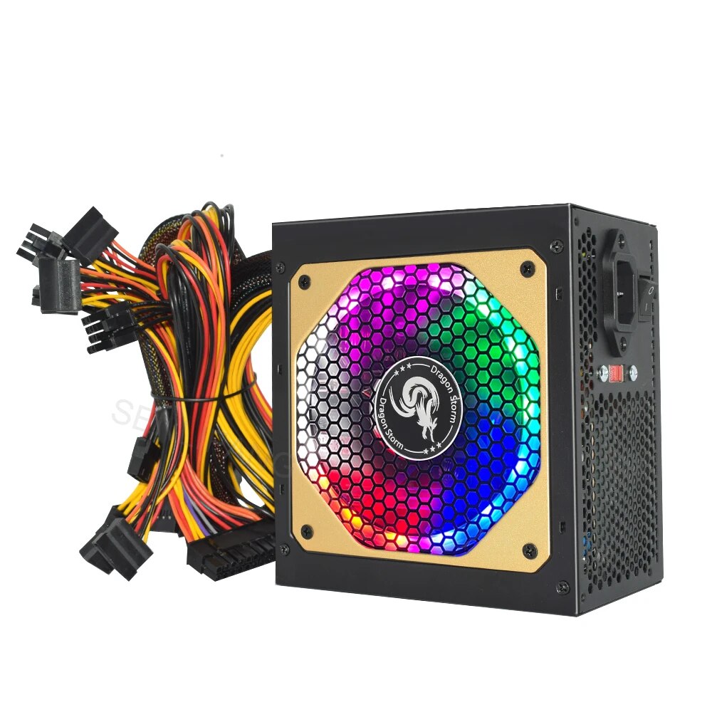 ATX 400W 600W 110-230V RGB 12V - Power Supply 750W recension och pris