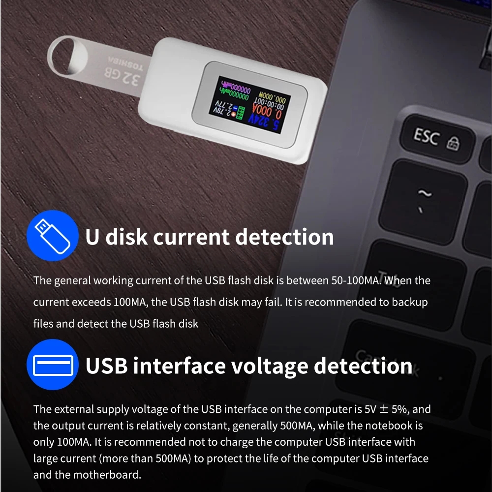 10 in 1 USB Tester DC Digital  - Power Supply Tester recension och pris